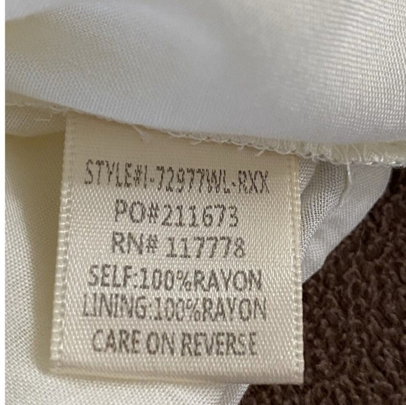 NWT Lovestitch Ivory 1 Piece Jumpsuit Wide Leg Gauzy Crochet Top Pockets Size S - Picture 15 of 16